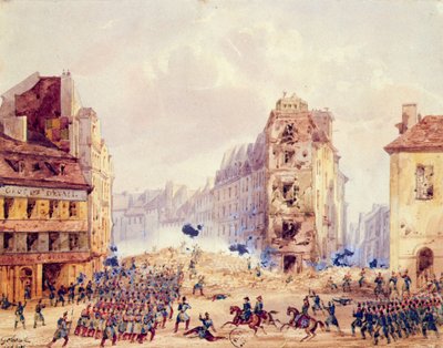 Barricade au Faubourg Saint-Antoine et la mort du général Négrier, 25 juin 1848 - Gaspard Gobaut